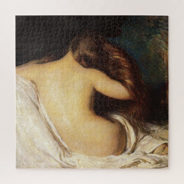 Woman Drying Her Hair (by Joseph DeCamp) Jigsaw Puzzle (Vertical)