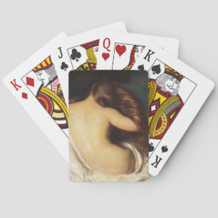 Woman Drying Her Hair (by Joseph DeCamp) Playing Cards