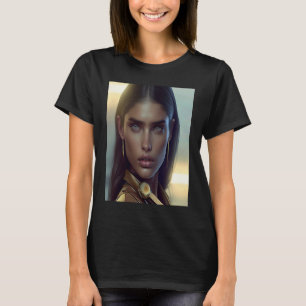 Woman Earrings Inspo Look Inspiration Soft Hair Ou T-Shirt