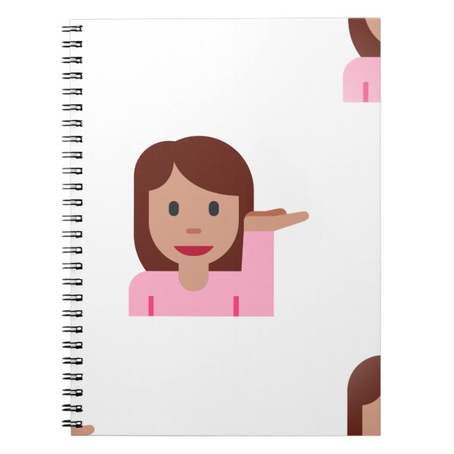 woman emoji spiral notebook (Front)