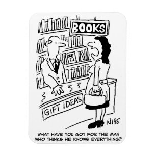Woman enquires at a Bookshop Magnet