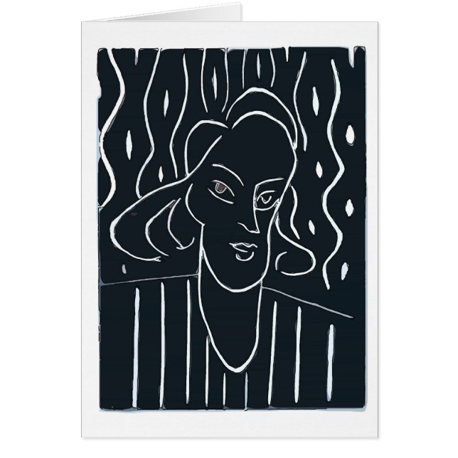 Woman Face Black & White (Front)