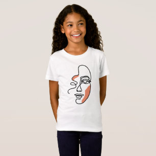 Woman Face Line art T-Shirt