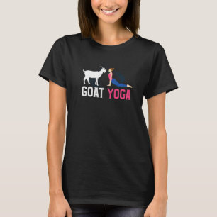 Woman Facing Goat Upward Dog Pose Yoga Yogi Asana T-Shirt