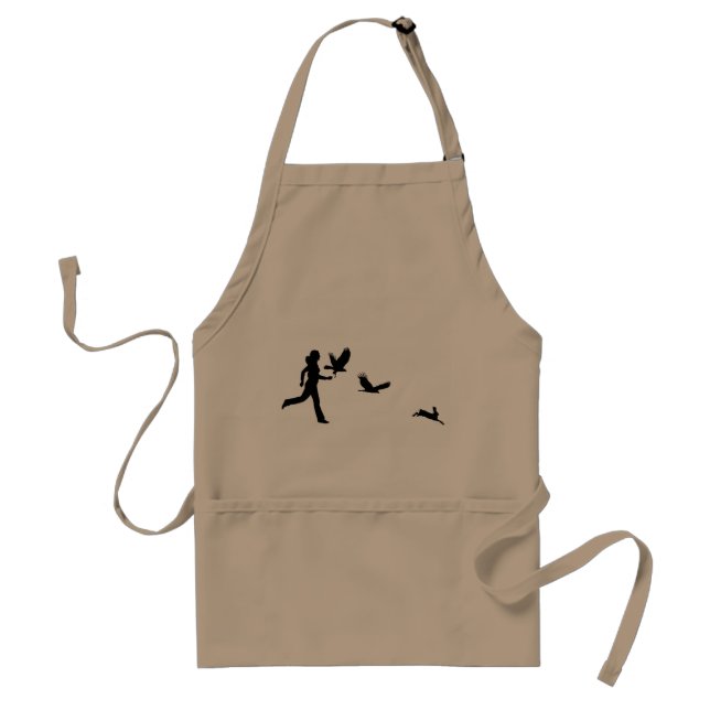 Woman Flying Harris Hawks Standard Apron (Front)
