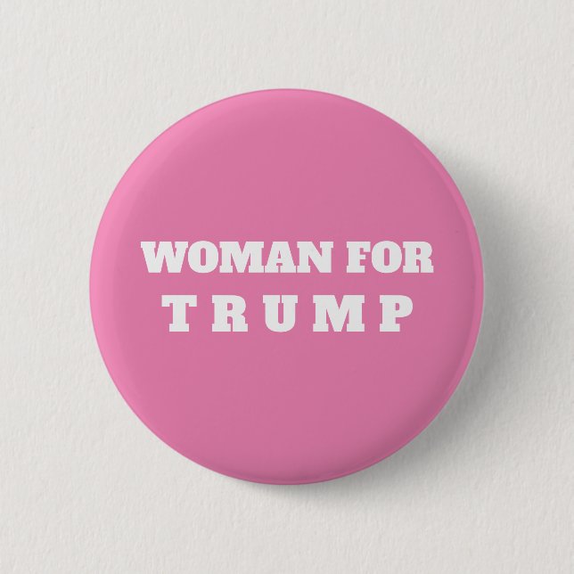 WOMAN FOR TRUMP 2024 button (Front)
