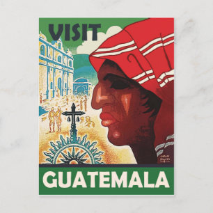 Woman from Guatemala, vintage travel Postcard