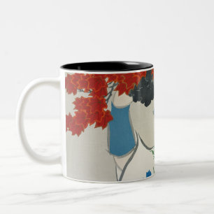 Woman from Momoyogusa (1909) Two-Tone Coffee Mug