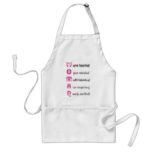WOMAN fun text positive attitude Standard Apron