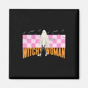 Woman Funny Halloween Costume Spooky Feminist  Magnet