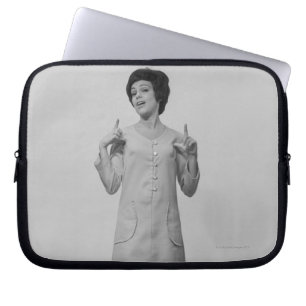Woman Gesturing Laptop Sleeve
