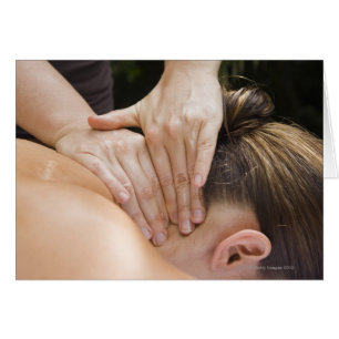 Woman getting spa treatment