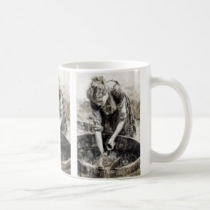 Woman Getting Water Coffee Mug
