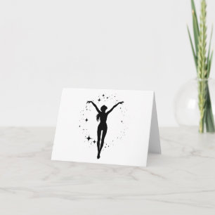 Woman Gift: Yoga Pose 6 Blank Greeting Card