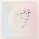 Woman Glass Coaster<br><div class="desc">🖤</div>