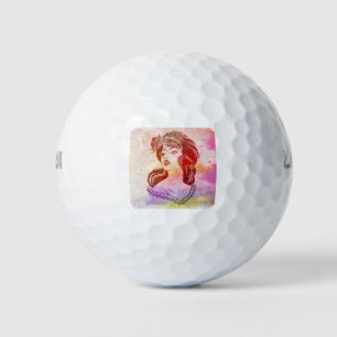 Woman Golf Balls