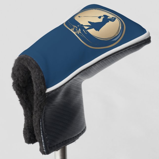 Woman Golfer Design Golf Putter Cover (3/4 Front)