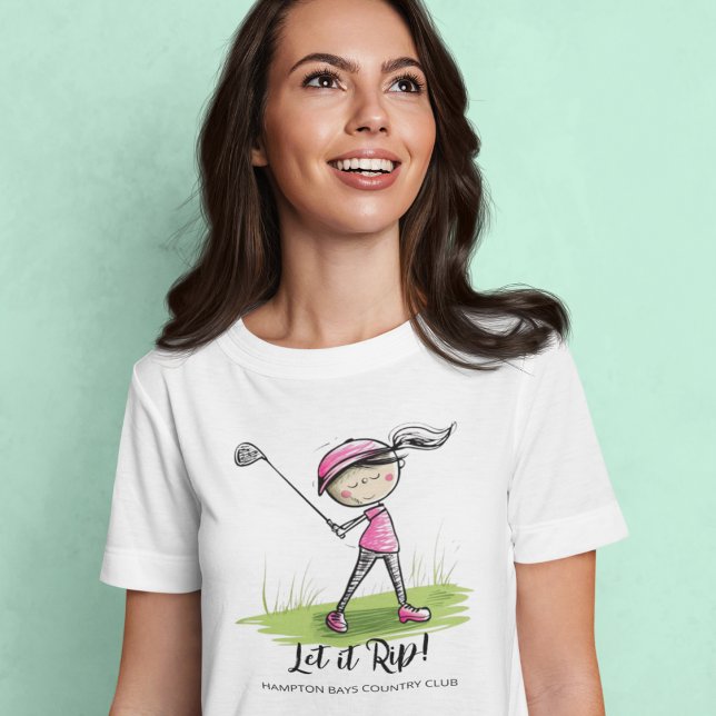 Woman Golfer Fun T-Shirt (Creator Uploaded)