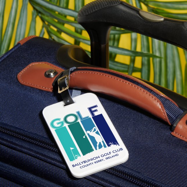 Woman Golfer Luggage Tag (Front Insitu 1)