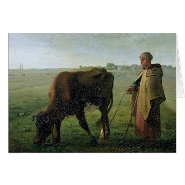 Woman Grazing her Cow, 1858 (Front Horizontal)