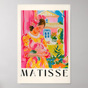 Woman Holding A Chicken, Matisse Print, Cowgirl Ar Poster