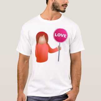 Woman Holding a Love Sign T-Shirt