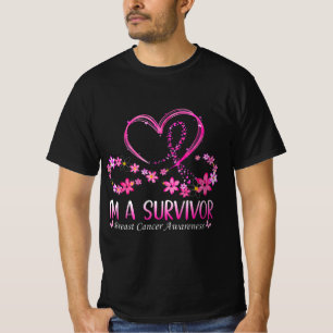 Woman I'm A Survivor Breast Cancer Awareness Pink  T-Shirt