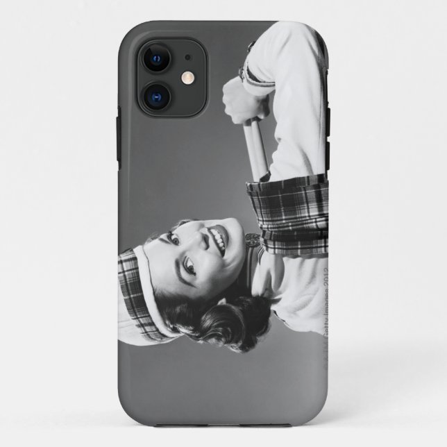 Woman in a Cap Case-Mate iPhone Case (Back)