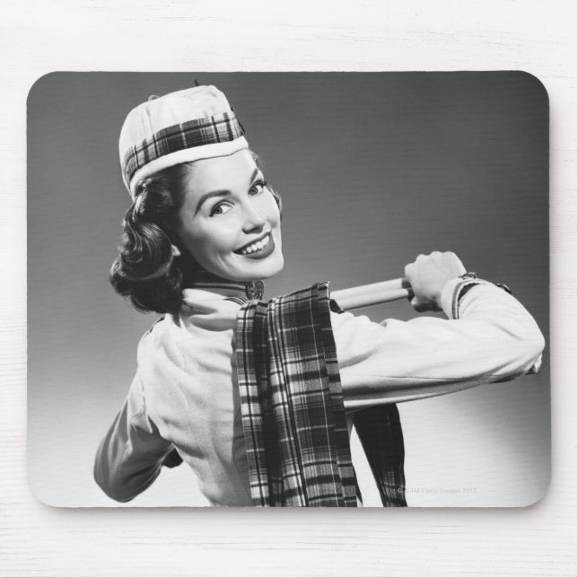 Woman in a Cap Mouse Pad (Front)