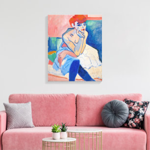 Woman in a Chemise   Andre Derain   Canvas Print