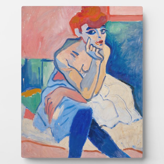 Woman in a Chemise | Andre Derain | Plaque (Front)