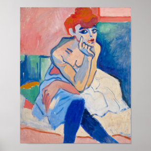 Woman in a Chemise   Andre Derain   Poster