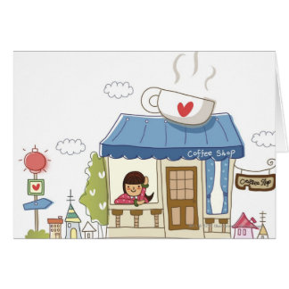 Woman in a coffee shop