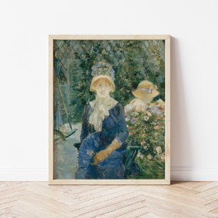 Woman in a Garden Berthe Morisot Poster
