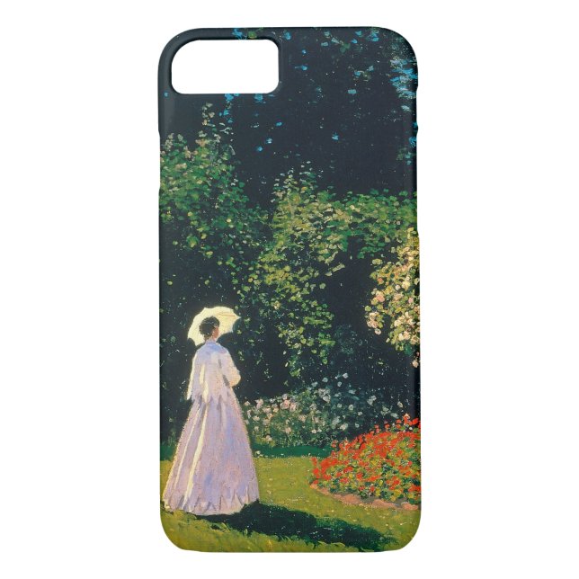 Woman in a Garden, Monet Case-Mate iPhone Case (Back)