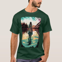 Woman in a Lake Psychedelic Shirt | Trippy 2