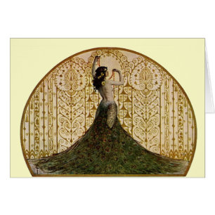 Woman in a Peacock Skirt