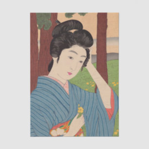 Woman in a Tree Grove by Hashiguchi Goyo Tissue Paper