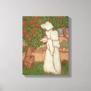 Woman in a White Dress, 1896 Canvas Print