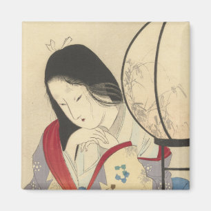 Woman in an Interior by a Lamp   1890-1908 Magnet