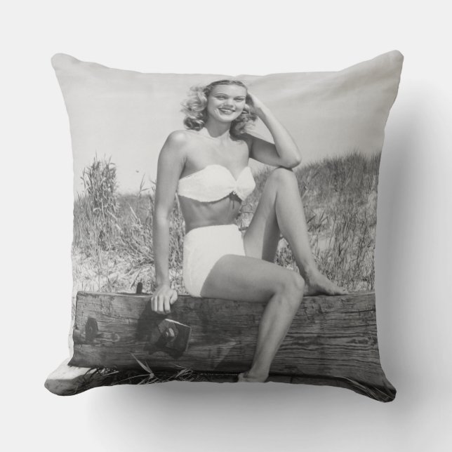 Woman in Bikini Cushion (Front)