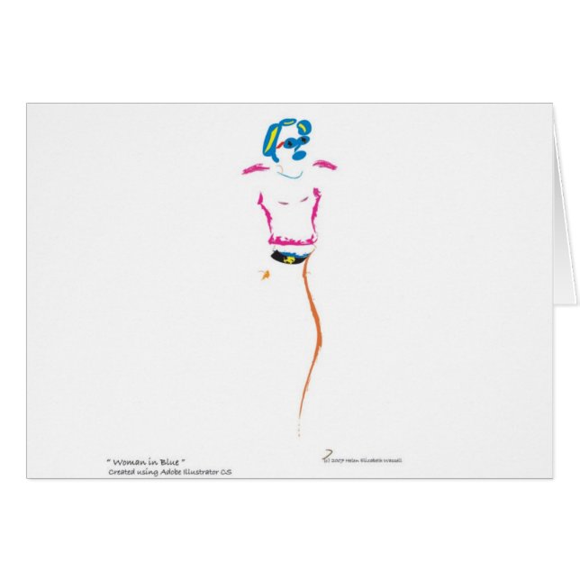 Woman in Blue (Front Horizontal)