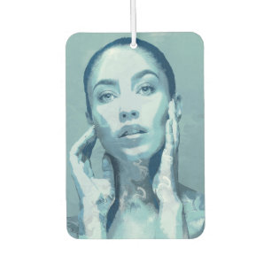 "Woman in Blue" Car Air Freshener