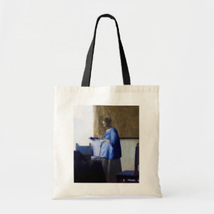 Woman in Blue, Johannes Vermeer Tote Bag