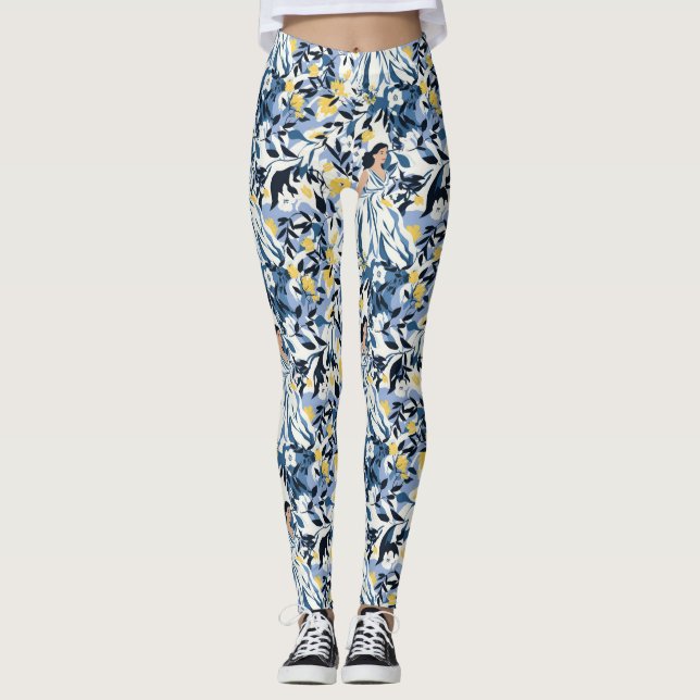 Woman in Blue Leggings (Front)