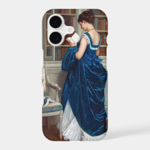 Woman in Blue, reading a Book Case-Mate iPhone Cas