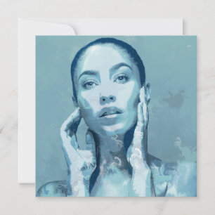 "Woman in Blue" Single card