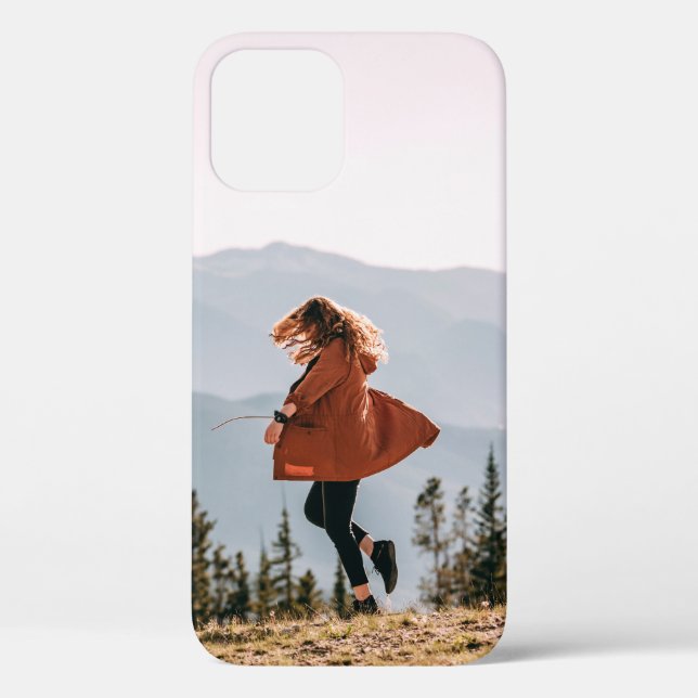 Woman in brown coat Case-Mate iPhone case (Back)