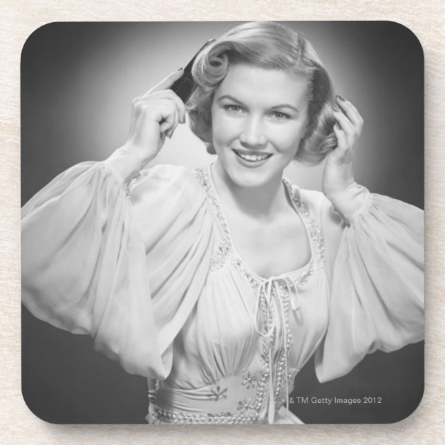 Woman in Dress 2 Coaster (Front)