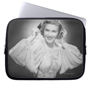 Woman in Dress 2 Laptop Sleeve